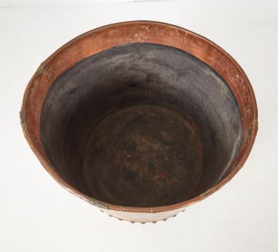 Impressive English Large Scale Riveted Copper Vessel