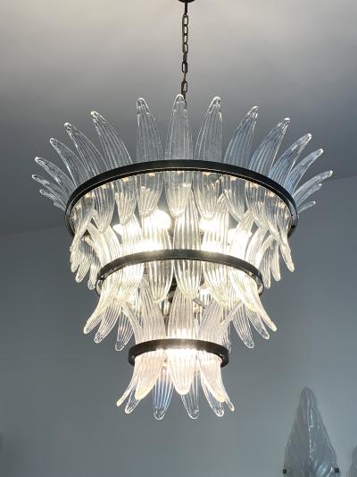 Impressive Italian Murano Glass Sputnik Chandelier Palmetta