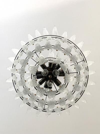 Impressive Italian Murano Glass Sputnik Chandelier Palmetta