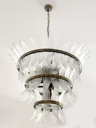 Impressive Italian Murano Glass Sputnik Chandelier Palmetta