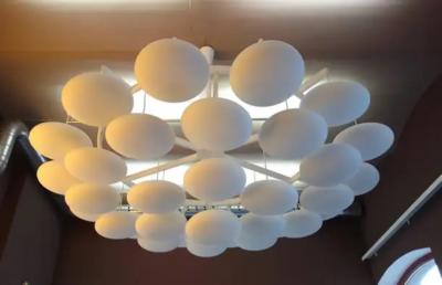 Impressive Large Mid Century Modern Cloud Chandelier from Milchhalle Vienna