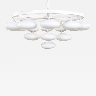 Impressive Midcentury Modern Cloud Chandelier from Volksgarten Milchhalle Vienna
