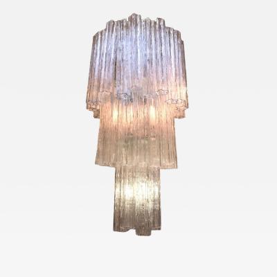 Impressive Murano Glass Tronchi Chandelier 1970