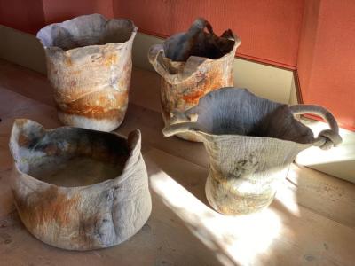 In s Schertel Pampa 2020 Naturally Dyed Felted Wool Vase by In s Schertel Brazil