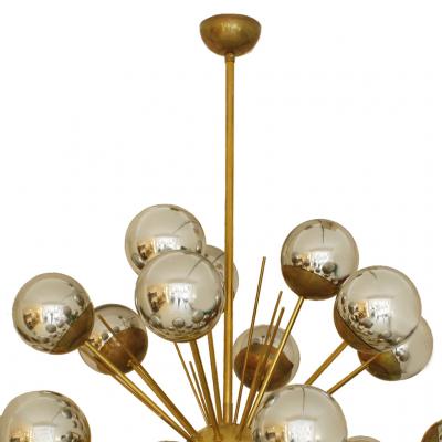 In the Style of Mid Century Modern Sputnik Italian Suspension Lamp