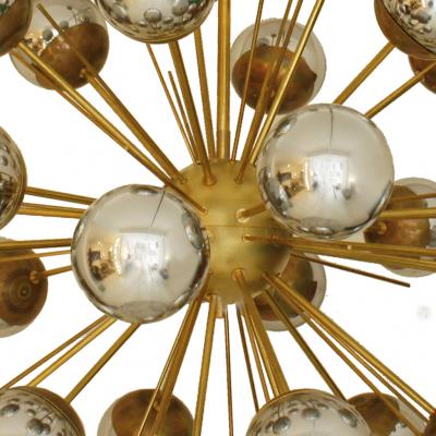 In the Style of Mid Century Modern Sputnik Italian Suspension Lamp