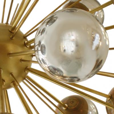 In the Style of Mid Century Modern Sputnik Italian Suspension Lamp