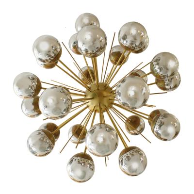 In the Style of Mid Century Modern Sputnik Italian Suspension Lamp