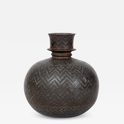 Indian Bidriware Vase Hookah Base 