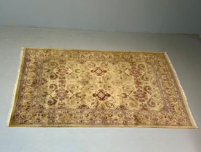 Indian Carpet Tabriz Design Knotted Wool Rug Early 21st Century