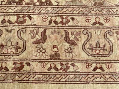 Indian Carpet Tabriz Design Knotted Wool Rug Early 21st Century