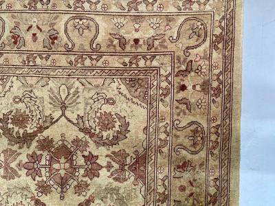 Indian Carpet Tabriz Design Knotted Wool Rug Early 21st Century
