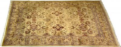 Indian Carpet Tabriz Design Knotted Wool Rug Early 21st Century