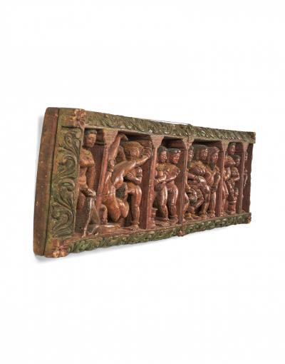 Indian Carved Erotic Wall Plaque