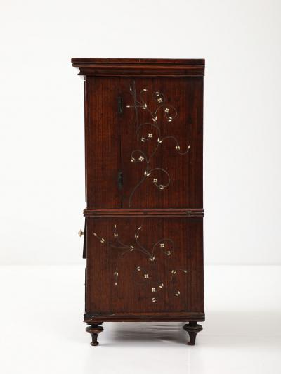 Indian Inlaid Table Top Cabinet