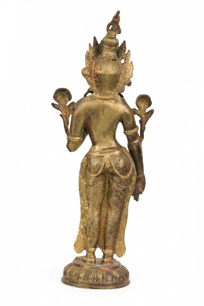 Indian Style Hindu Goddess Bronze Statue