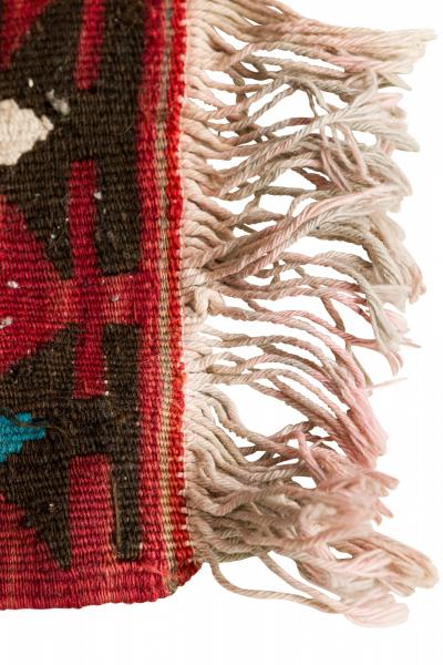 Indigenous American Woven Geometric Patterned Multi Colored Floor Runner Rug