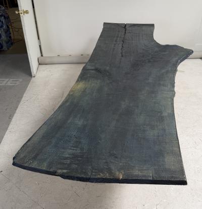 Indigo Dyed Live Edge Dining Table
