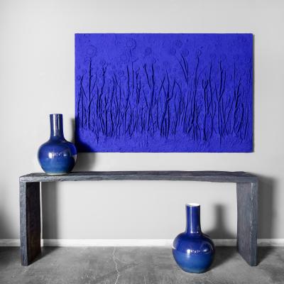 Indigo Reclaimed Elm Waterfall Table