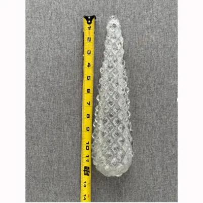 Individual Hand Crafted Murano Clear Glass Pine Cones