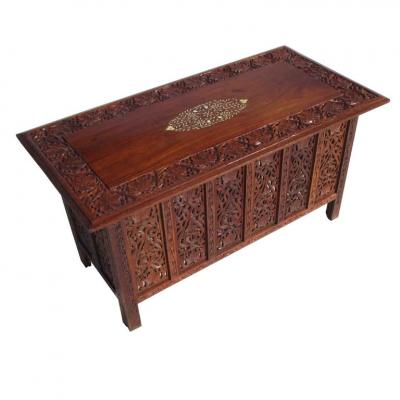 Indonesian Fret Work Alter Console Table