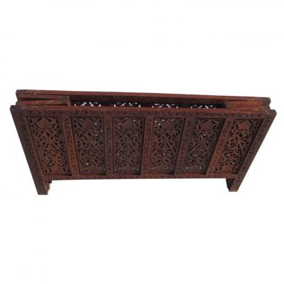 Indonesian Fret Work Alter Console Table