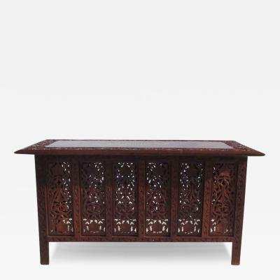 Indonesian Fret Work Alter Console Table