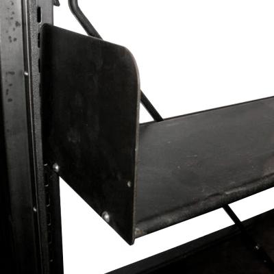 Industrial 1912 Carnegie Library Freestanding Steel Bookshelf