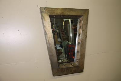 Industrial Burtalist Style Wall Mirror