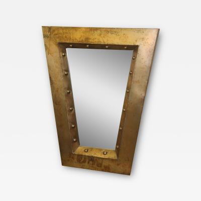 Industrial Burtalist Style Wall Mirror