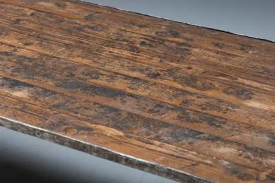 Industrial Butcher Dining Table France 1950s
