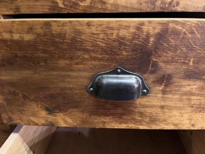 Industrial Double Sided Pine Chest of Drawers