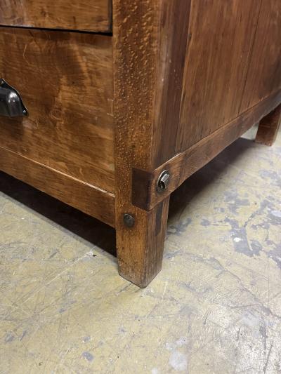 Industrial Double Sided Pine Chest of Drawers