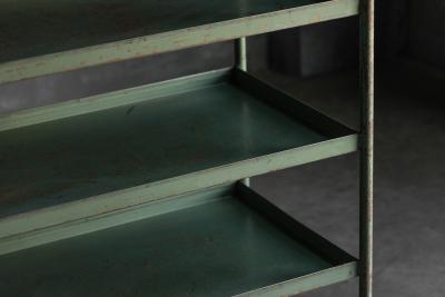 Industrial Green Painted Trolley Mid 20th Century
