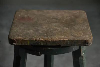 Industrial Primitive Stool France 19th Century