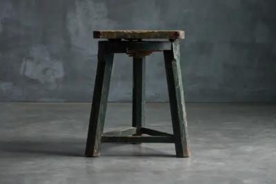Industrial Primitive Stool France 19th Century
