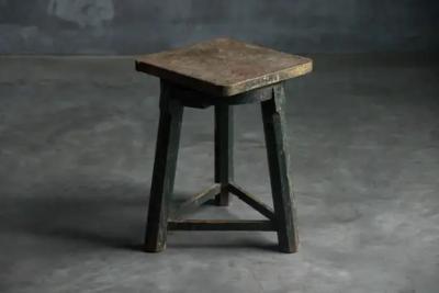 Industrial Primitive Stool France 19th Century