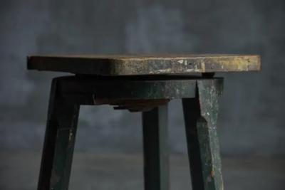 Industrial Primitive Stool France 19th Century
