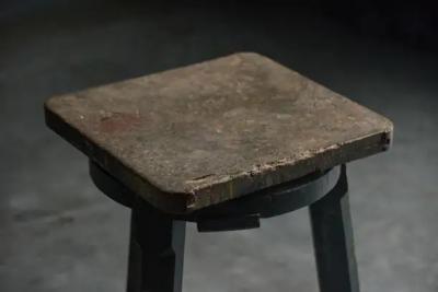 Industrial Primitive Stool France 19th Century