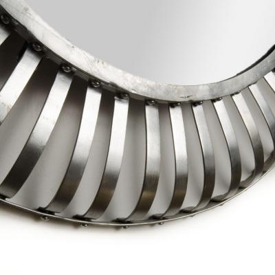 Industrial Style Midcentury Round Mirror 1960s