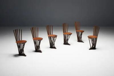 Industrial Wabi Sabi Primitive Chairs France 1950s