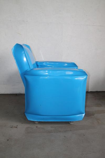 Inflated Steel Furniture Set by Robert Anderson