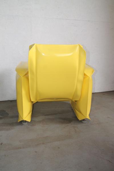 Inflated Steel Furniture Set by Robert Anderson