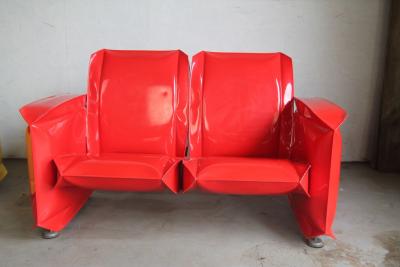 Inflated Steel Furniture Set by Robert Anderson