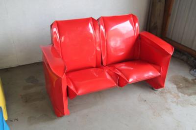 Inflated Steel Furniture Set by Robert Anderson