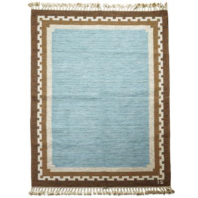 Ingegerd Silow Modern Classicism Style Flat Woven Carpet by Ingegerd Sirlow