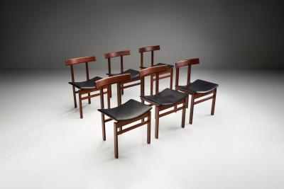 Inger Klingenberg Set of 6 Model 193 dining chairs by Inger Klingenberg for France S n DK 60s