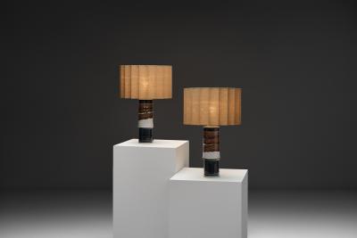 Inger Persson Pair of Table Lamps by Inger Persson for R rstrand Atelj Sweden ca 1960s