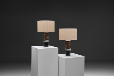 Inger Persson Pair of Table Lamps by Inger Persson for R rstrand Atelj Sweden ca 1960s