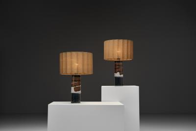Inger Persson Pair of Table Lamps by Inger Persson for R rstrand Atelj Sweden ca 1960s